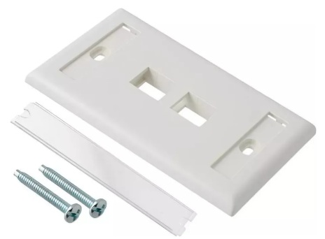 PANDUIT FACEPLATE NK 2PUERTOS BLANCO